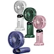 Rechargeable Digital Display Folding USB Fan | https://www.bestnamebadges.com