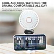 Rechargeable Digital Display Folding USB Fan | https://www.bestnamebadges.com