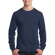 Port & Company® Long Sleeve Cotton T-Shirt | https://www.bestnamebadges.com