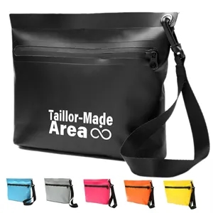 Waterproof Zipper Pouch Storage Black Gear Tote Bag