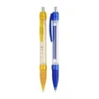 Adventising Plastic Push Ball Point Pen with Printed Paper R | https://www.bestnamebadges.com