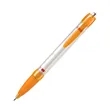 Adventising Plastic Push Ball Point Pen with Printed Paper R | https://www.bestnamebadges.com