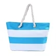 Striped Canvas Tote Bags | https://www.bestnamebadges.com
