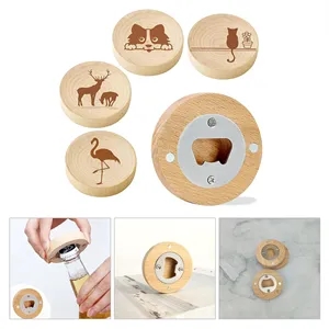 Wood Coaster Bottle Opener