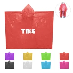 Portable Disposable Rain Poncho With Hood