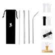 4Pcs Straw Set With Bag Packing | https://www.bestnamebadges.com