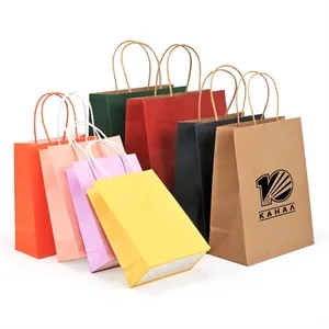 Kraft Paper Shopping Bag Small Gift W/ Handle