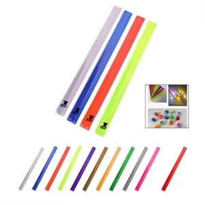 Pvc Safety Reflective Slap Bracelet