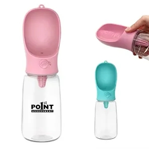 19 Oz Portable Dog Water Bottle Feeder Dispenser