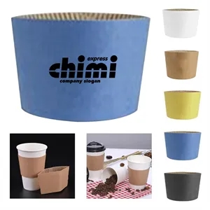 Full Color Disposable Kraft Coffee Cup Sleeve