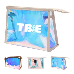 Holographic Ziplock PVC Makeup Bag