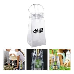 Pvc Portable Clear Wine Ice Tote Bag