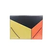 Multi Pocket Accordion File Folder With Flap | https://www.bestnamebadges.com