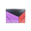 Multi Pocket Accordion File Folder With Flap | https://www.bestnamebadges.com