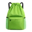 Waterproof Sports Drawstring Backpack W/ Dry Wet Separation | https://www.bestnamebadges.com