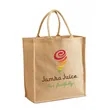 Burlap Shopping Tote Bag | https://www.bestnamebadges.com