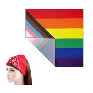 22"Unisex Full Color Square Cotton Bandana