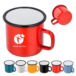 Custom Enamelled Coffee Mug