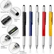 Metal six in one multifunctional tool pen | https://www.bestnamebadges.com