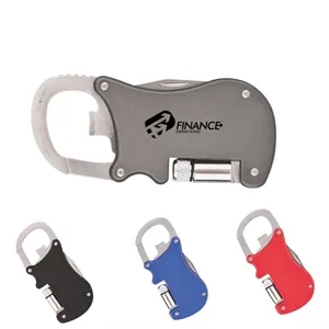 Keychain Multitool Bottle Opener With Knife And LED Flashlig