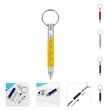 6 In 1 Metal Tool Pen With Key Ring | https://www.bestnamebadges.com