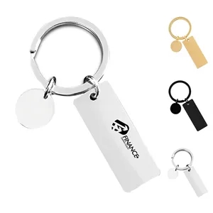Stainless Steel Dog Tag Keychain