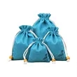 Linen Drawstring Bags | https://www.bestnamebadges.com
