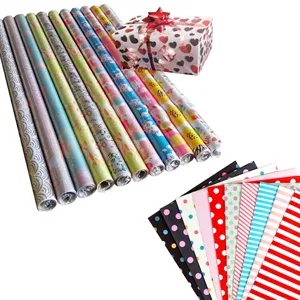 Custom Rolled Glossy Coated Wrapping Paper 40"L x 30"W