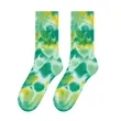 Custom Knitted Jacquard Tie Dye Cotton Socks | https://www.bestnamebadges.com