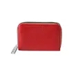 Leather Credit Card Wallet with Zipper | https://www.bestnamebadges.com