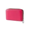 Leather Credit Card Wallet with Zipper | https://www.bestnamebadges.com