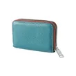 Leather Credit Card Wallet with Zipper | https://www.bestnamebadges.com