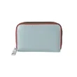 Leather Credit Card Wallet with Zipper | https://www.bestnamebadges.com