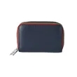 Leather Credit Card Wallet with Zipper | https://www.bestnamebadges.com