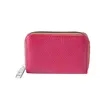 Leather Credit Card Wallet with Zipper | https://www.bestnamebadges.com