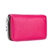 Leather Credit Card Wallet with Zipper | https://www.bestnamebadges.com