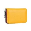 Leather Credit Card Wallet with Zipper | https://www.bestnamebadges.com