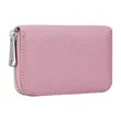 Leather Credit Card Wallet with Zipper | https://www.bestnamebadges.com