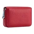 Leather Credit Card Wallet with Zipper | https://www.bestnamebadges.com