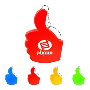 Finger Shaped Tape Measure Keychain