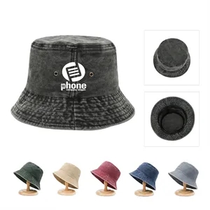 Unisex Beach Denim Bucket Hat
