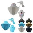 Uv Protection Bucket Hat With Neck Flap | https://www.bestnamebadges.com