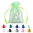 Satin Drawstring Bag | https://www.bestnamebadges.com