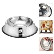Stainless Steel Dog Bowls With Rubber Base | https://www.bestnamebadges.com