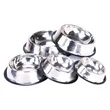 Stainless Steel Dog Bowls With Rubber Base | https://www.bestnamebadges.com