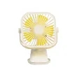 Rechargeable USB Desk Clip Fan w/ LED Light | https://www.bestnamebadges.com