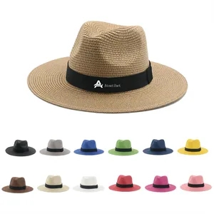 Wide Brim Straw Panama Hat For Women