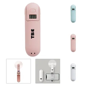 USB Rechargeable Handheld Mini Fan with power bank