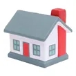 House Shaped Stress Ball Reliever | https://www.bestnamebadges.com