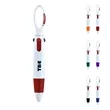 4 In 1 Plastic Carabiner Shuttle Pen | https://www.bestnamebadges.com